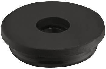 QuickClick Slim Base, Round, for screw fixing to surfaces, for insert Ø 17–25 mm