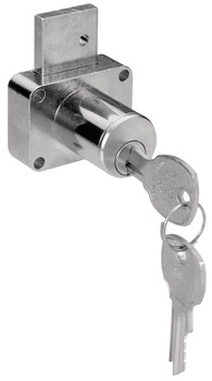 Cabinet Drawer Lock, Keyed Alike,1 3/8 Cylinder