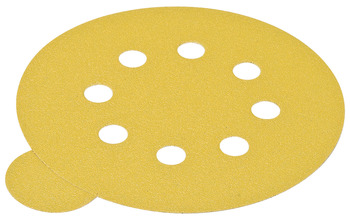 Abrasive Paper Disc, 5 Aluminum Oxide, PSA, 8 Holes