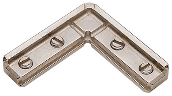 Corner Connector, for Aluminum Door Frame Profiles, 4 Screws