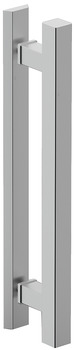 Flush pull handle for sliding doors, Aluminum, one-sided, square