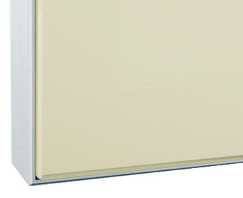 Aluminum Frame Profile, 26 x 14 mm, with Reduced Frame, Glass Thickness 4 mm