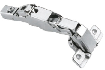 Wide Angle Clip-On Hinge, Opening Angle 165°, Full Overlay