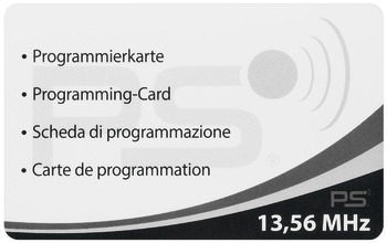 Programming card, For EFL 50 furniture lock