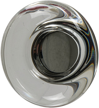 Knob, Aluminum & Synthetic Crystal, Ø44 mm