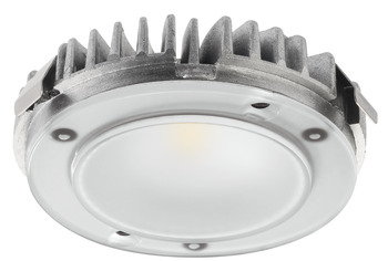 Recess/surface mounted downlight, Modular, monochrome, Häfele Loox5 LED 2092, aluminium, 12 V