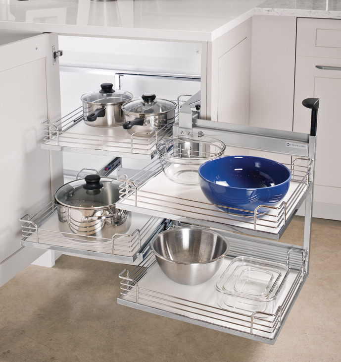 HAFELE Pull and Swing Storage System Magic Corner for 800 or 1000 Kitchen Unit 