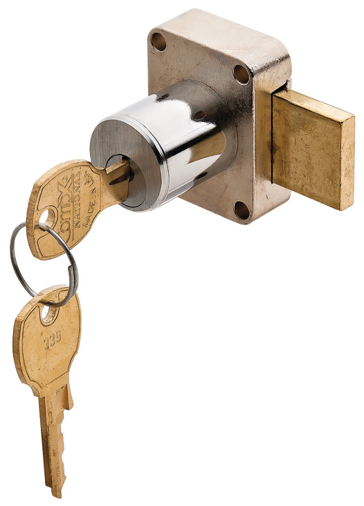 Details about   Home Safety Lock Cylinder Door Cabinet Lock With 3 Keys Aluminum 