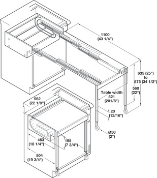 Pull-Out Table System, Rapid