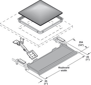 Monitor Suspension System, for Flat Screen Monitors